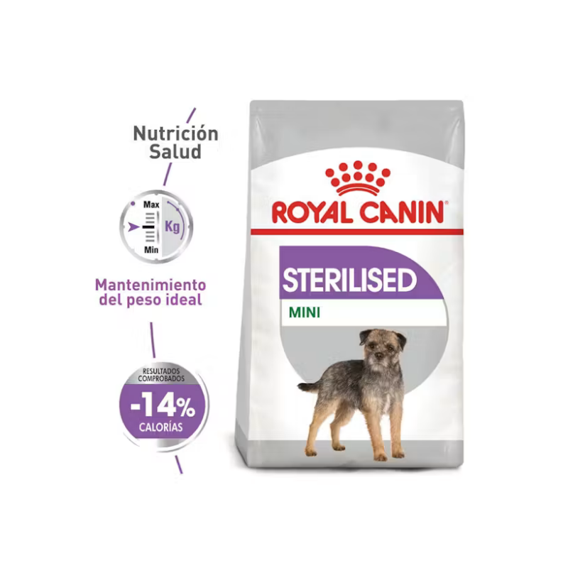 royal canin mini sterilised para perros esterilizados en pasto