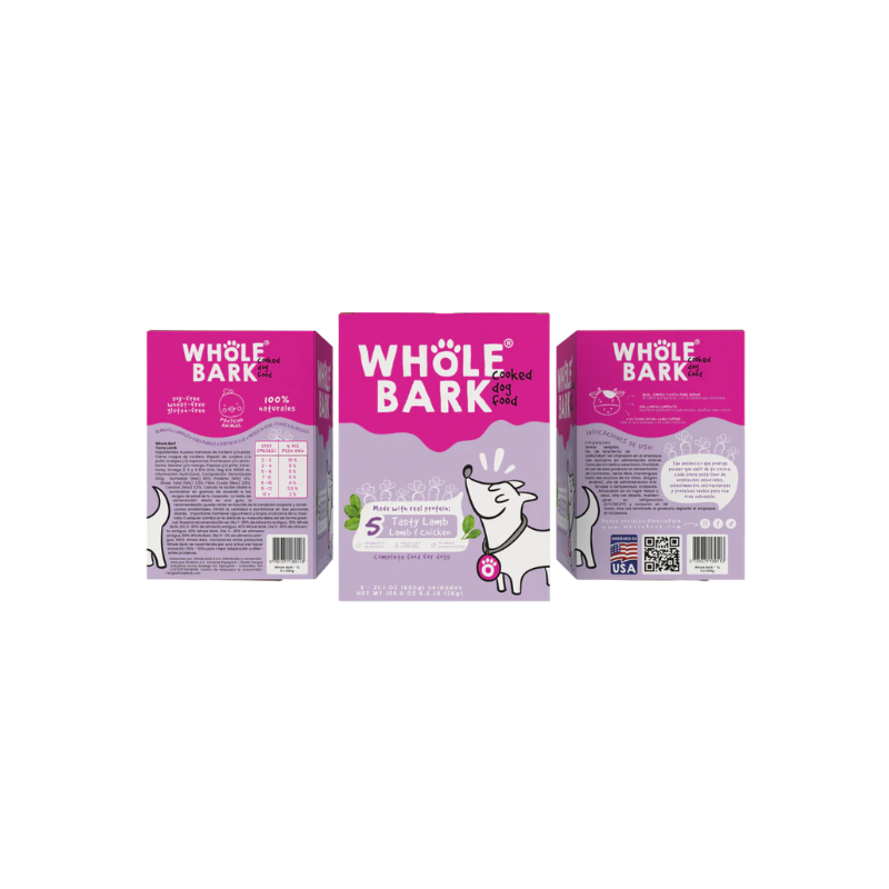 Whole bark natural de cordero con servicio a domicilio gratis en pasto