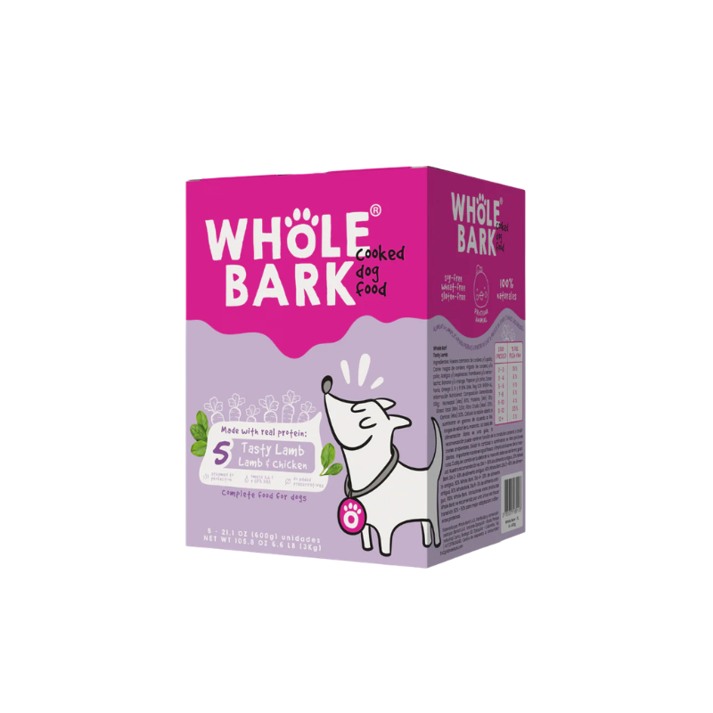 Whole bark alimento natural de cordero en pasto con servicio a domicilio