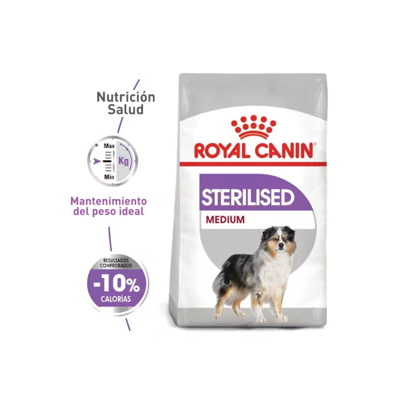 Royal canin sterilised para perro mediana con servicio a domicilio en pasto