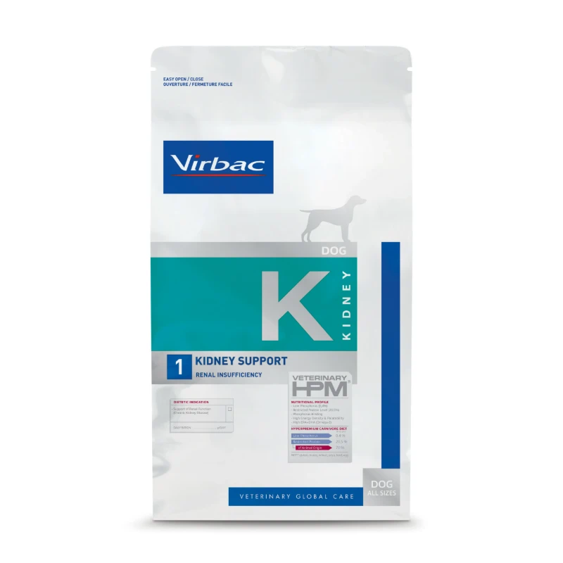 Virbac Hpm K1 Kidney Support Dog 3 Kg en todo pasto con servicio a domicilio gratis