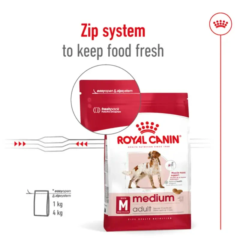 Royal canin medium adult para perros adultos raza mediana en pasto
